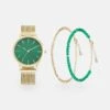 Even&Odd Set - Orologio - Gold-Coloured/Green -Even&Odd 0390298b731846a9b79f7f8f4e2edf13
