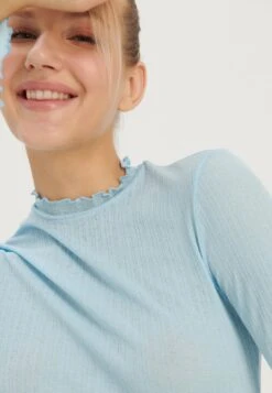 Even&Odd Maglietta A Manica LungaLight Blue Donna T-shirt E Top EV421D270-K11 -Even&Odd 1a382aadfb90420d88a2b80bcc11480b