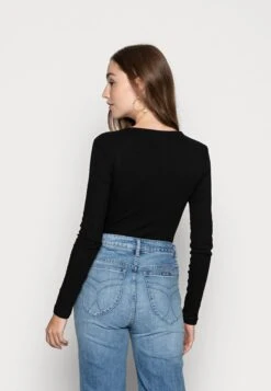 Even&Odd Bodysuit BasicMaglietta A Manica LungaBlack Donna T-shirt E Top EV421D19M-Q11 -Even&Odd 214c3f710e0c4d9b9a26071e900e8325