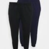 2Er PackSlim Fit JoggersPantaloni SportiviBlack/Blue Donna Pantaloni EVB21A00T-Q12 -Even&Odd 28b14d51df90470d98efdddd21827bd2