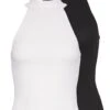 2 PackTopOff White/Black Donna T-shirt E Top EVF21D022-A11 -Even&Odd 2ca13f8d3ce3402fbef1e565a72c375d