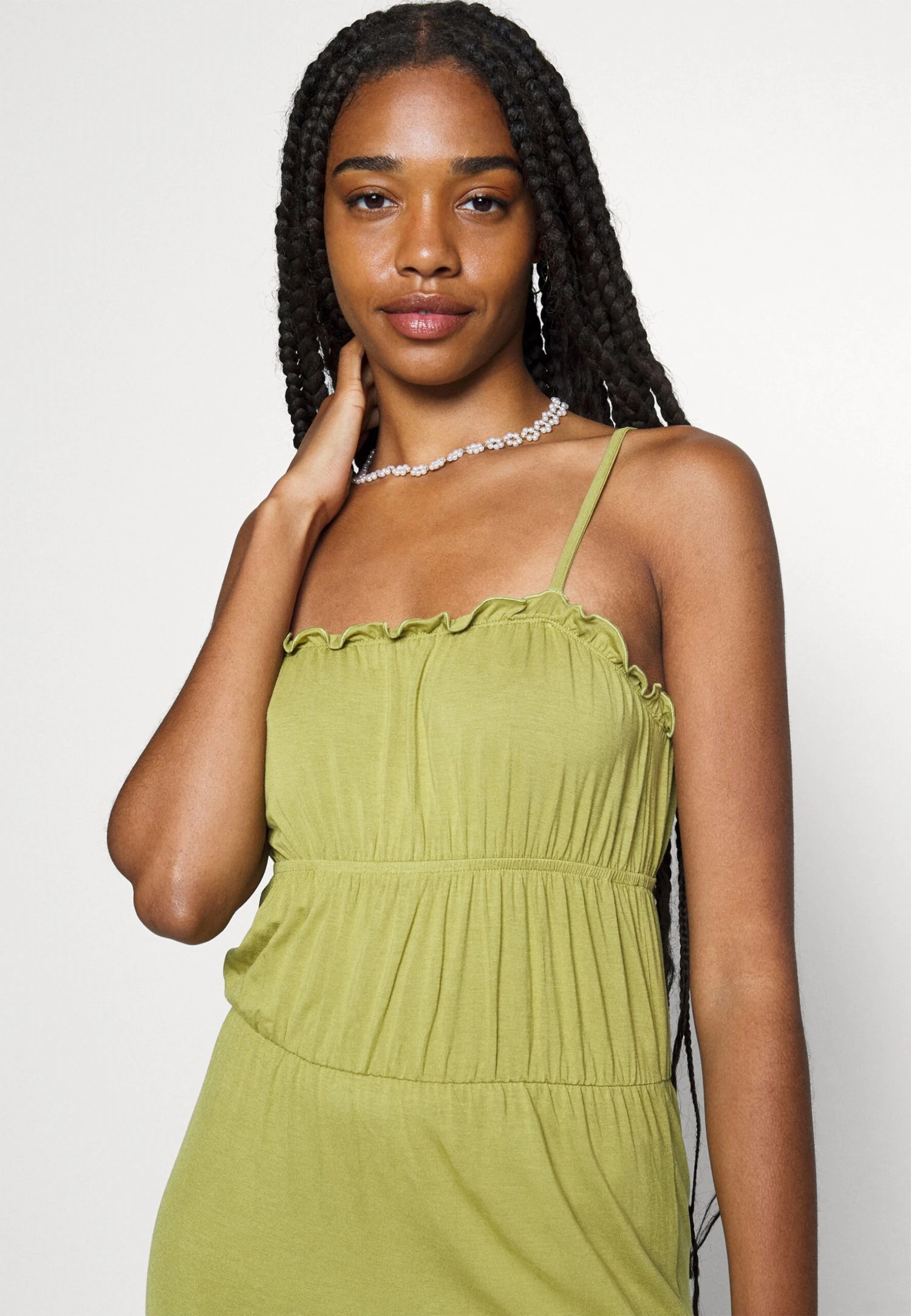 Maxi Dress Tiered Skirt Vestito LungoGreen Donna Vestiti EV421C1CC-M11 Even&Odd Maxi Dress Tiered Skirt Vestito LungoGreen Donna Vestiti EV421C1CC-M11 -Even&Odd 3e63f6b1200847a4bccb65142e347137 scaled