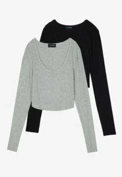 Even&Odd 2 PackMaglietta A Manica LungaBlack/Mottled Grey Donna T-shirt E Top EV421D26A-Q11 5 Even&Odd 2 PackMaglietta A Manica LungaBlack/Mottled Grey Donna T-shirt E Top EV421D26A-Q11 -Even&Odd 5faff0d9790c4a6590bbebbeadf9d339