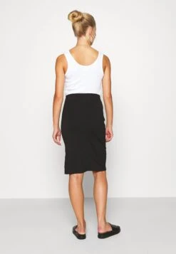 Even&Odd Basic - Midi Skirt With Slit - Gonna A Tubino - Black -Even&Odd 64675dc213ca4c638a2d33ec720c7cb5