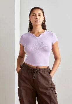 Even&Odd 2 PackT-Shirt BasicBlack/Purple Donna T-shirt E Top EV421D24U-Q11 -Even&Odd 64f2a2997dbf4c42ac9a0c8582256a1c