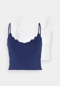 Even&Odd 2 PackTopWhite/Dark Blue Donna T-shirt E Top EV421D1VK-A11 -Even&Odd 666627aca9bf434eb30a1273c8227dba