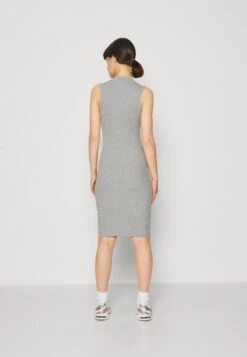 Even&Odd Perkin Neck Midi Bodycon DressVestito Di MaglinaMottled Grey Donna Vestiti EV421C1DK-C11 -Even&Odd 722f8e18a2ea4ccab830b54ec7cf0336