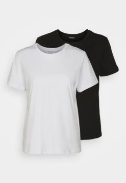 Even&Odd 2 PackT-Shirt BasicBlack/White Donna T-shirt E Top EV421D24J-Q11 -Even&Odd 83dcae493fa649cab59d8f7f125f075f