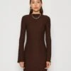 Even&Odd Vestito Di Maglina - Dark Brown -Even&Odd b22cb023fa2a4687998cc9131656b7b5