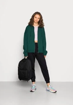 Even&Odd Felpa Con Zip - Dark Green -Even&Odd e8c63f41ac3740169ec3472e43f0c1c3